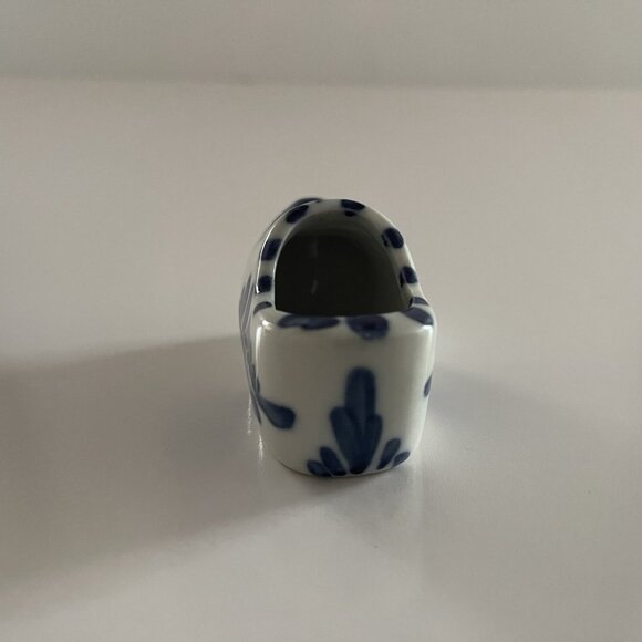 Delft Blue Mini Porcelain Clog Shoe Handpainted Home Decor - Picture 15 of 16